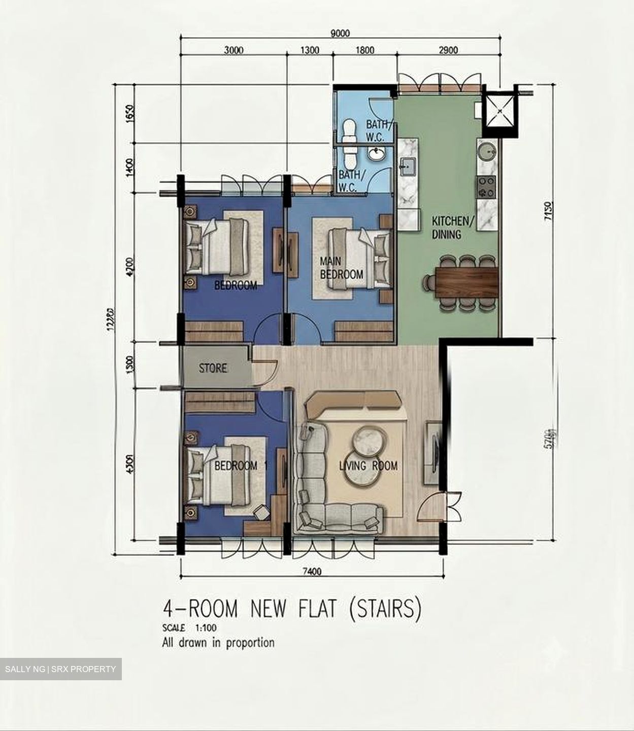 Blk 543 Bedok North Green (Bedok), HDB 4 Rooms #583443731